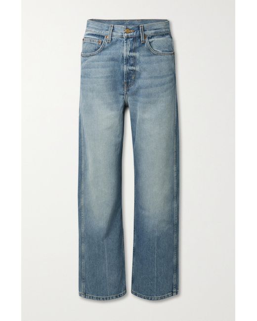 B Sides Denim Plein High-rise Straight-leg Jeans in Blue | Lyst