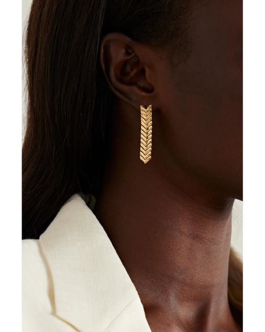 Anita Ko Natural Zipper 18-Karat Earrings