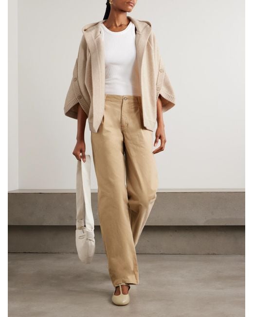 Cardigan À Capuche En Laine Et Cachemire Mélangés Vals Max Mara en coloris Natural