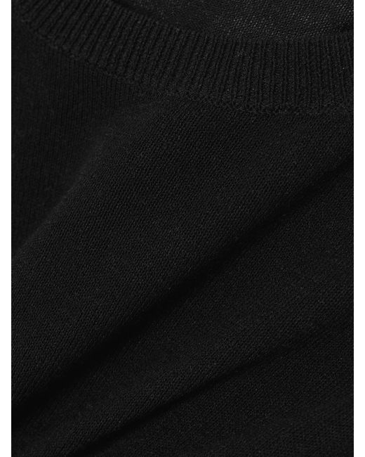Totême  Black Silk And Cashmere-Blend Sweater