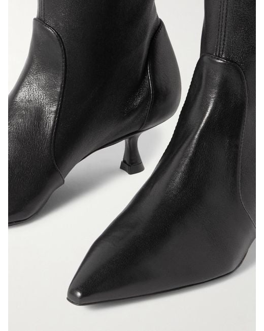 Stuart Weitzman Black Naomi Ankle Boots Aus Leder