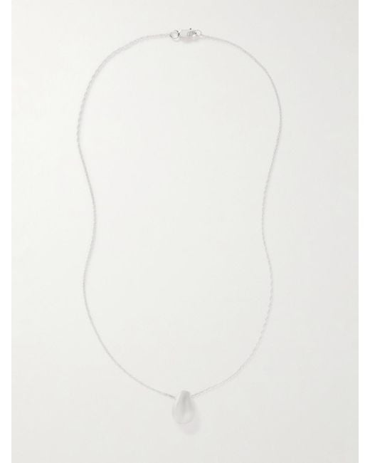 Sophie Buhai White Tiny Egg Kette Aus
