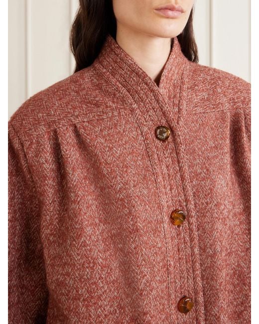 Blazé Milano Brown Coiba Herringbone Jacket