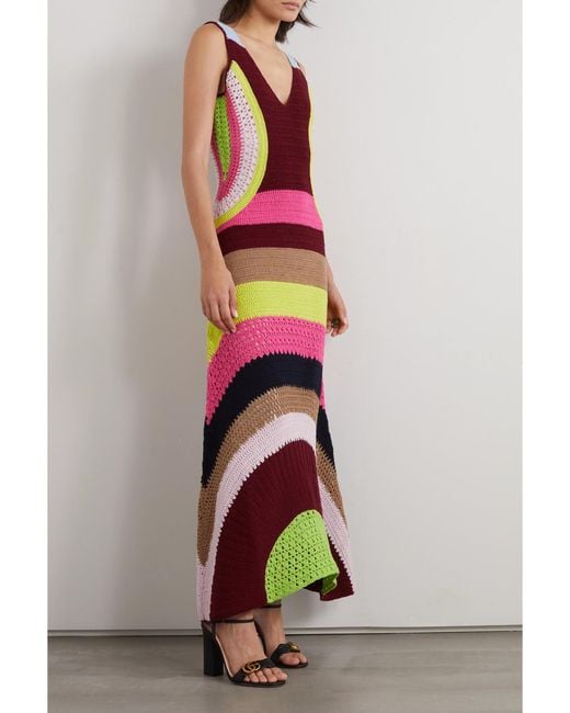 Gabriela Hearst Multicolor Ocon Striped Wool And Cashmere-Blend Maxi Dress
