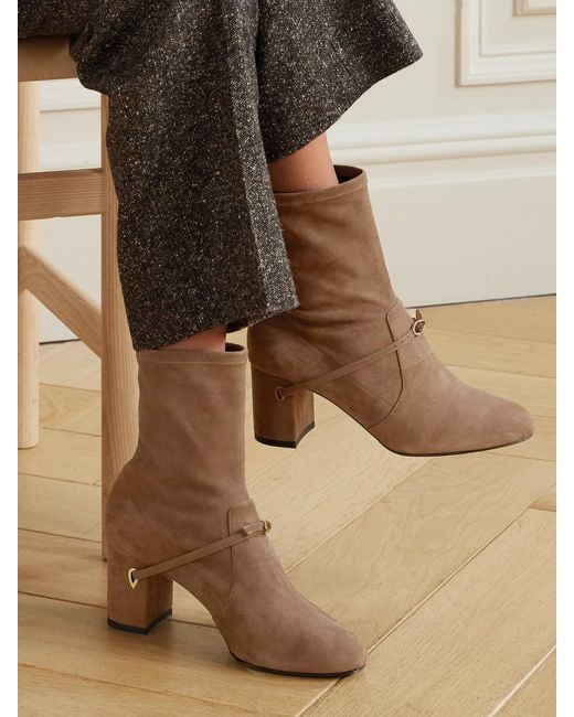 JENNIFER CHAMANDI Brown Dani 65 Suede Ankle Boots