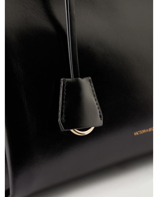 Victoria Beckham Black Sloane Frame Leather Tote