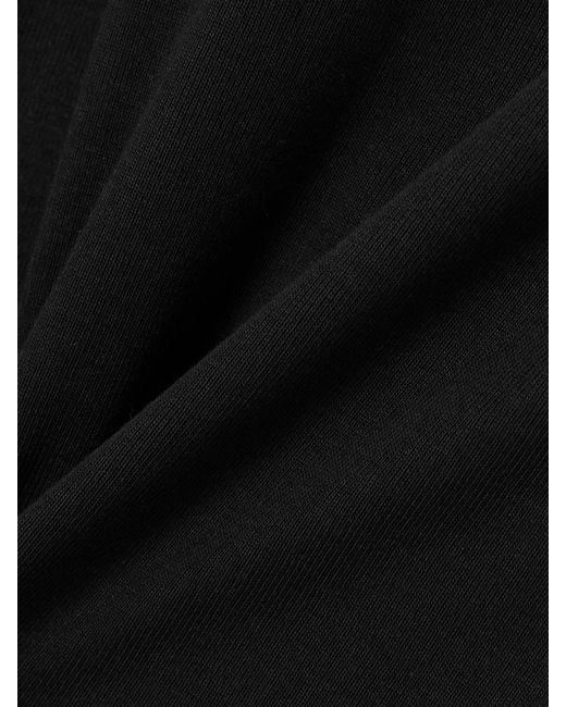 Flore Flore Black Esmé Ribbed Organic Cotton-Jersey Tank