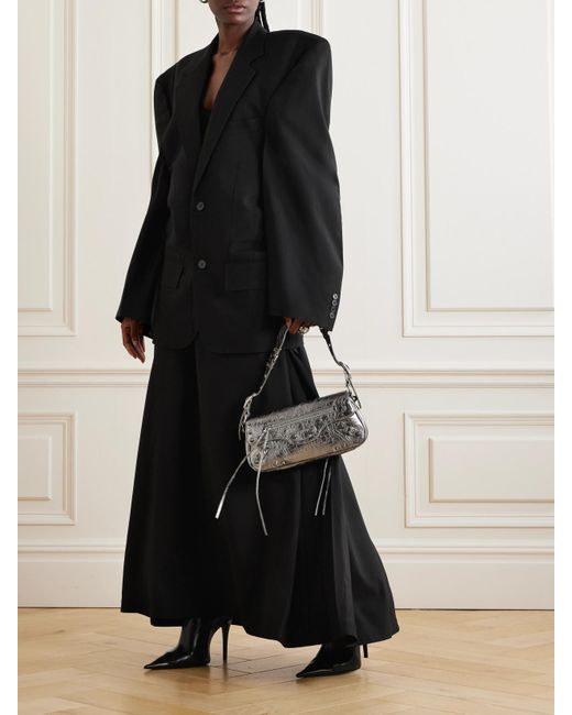 Balenciaga Black Oversized Wool Blazer