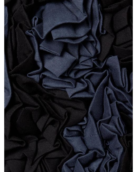 Mara Hoffman Blue Annika Midikleid Aus Biobaumwollpopeline Mit Raffungen