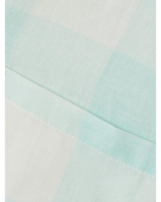 Thierry Colson Blue Zouk Checked Linen And Cotton-Blend Shirt