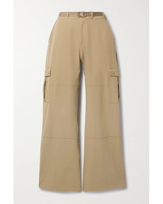 Outdoor Voices Belted Rectrek Wide-leg Cargo Pants in Natural | Lyst Canada