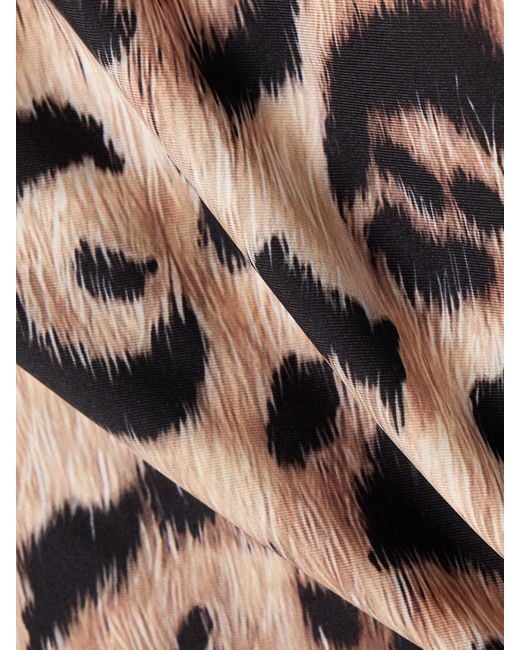 Agua Bendita Natural Gema Leopard-Print Stretch Recycled Swimsuit