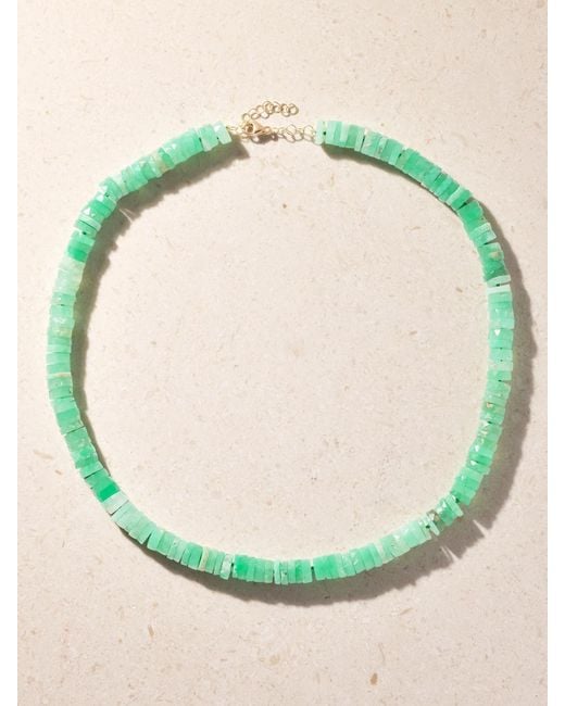 JIA JIA Green 14-Karat Chrysoprase Necklace