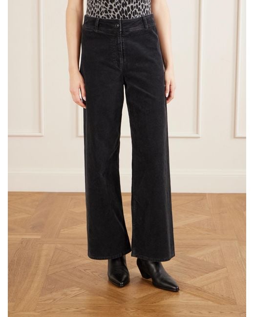 Nili Lotan Blue Megan Cotton Blend Pants