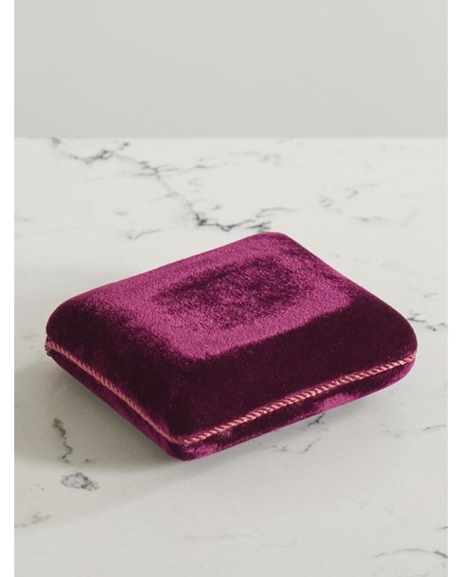 Sophie Bille Brahe Purple Tasseled Velvet Jewelry Box