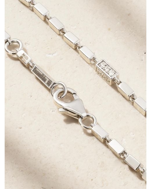 Suzanne Kalan Natural Block Chain 18-Karat Diamond Bracelet