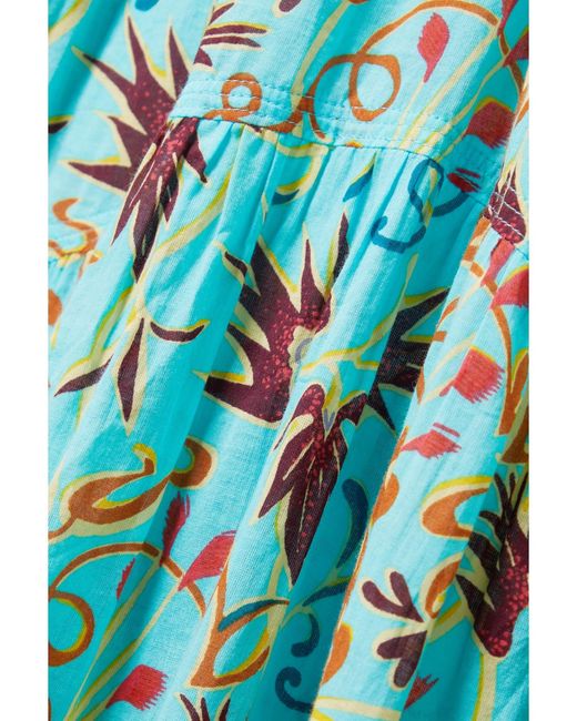 Robe Midi En Voile De Coton Imprimé Carmela A.L.C. en coloris Blue