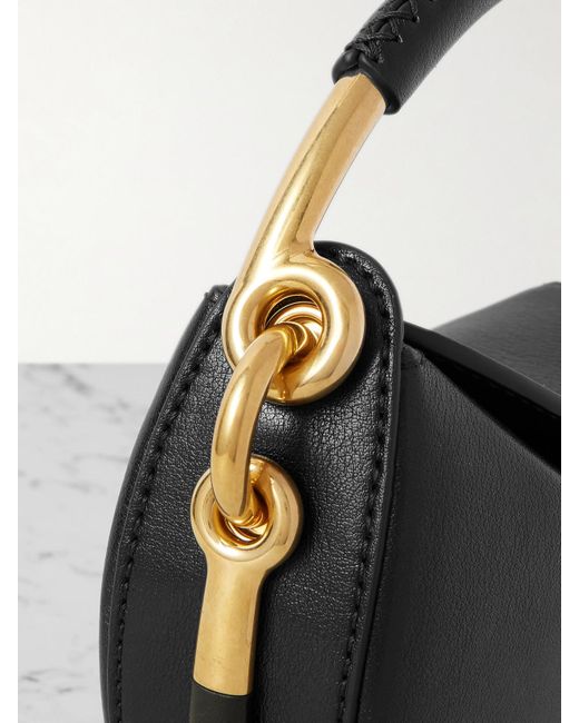 Burberry Black Mini Tote Aus Leder