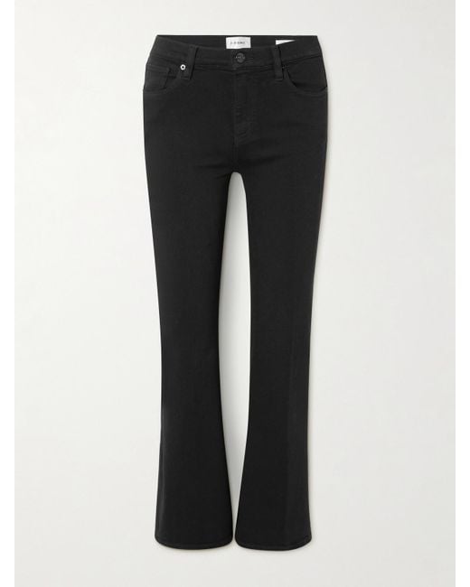 FRAME Black The Icon Low-Rise Bootcut Jeans