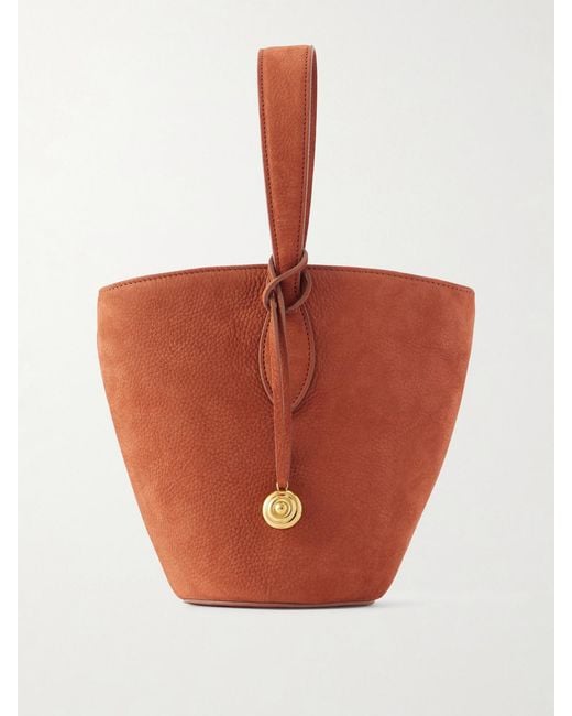 Liffner White Single Handle Leather Tote