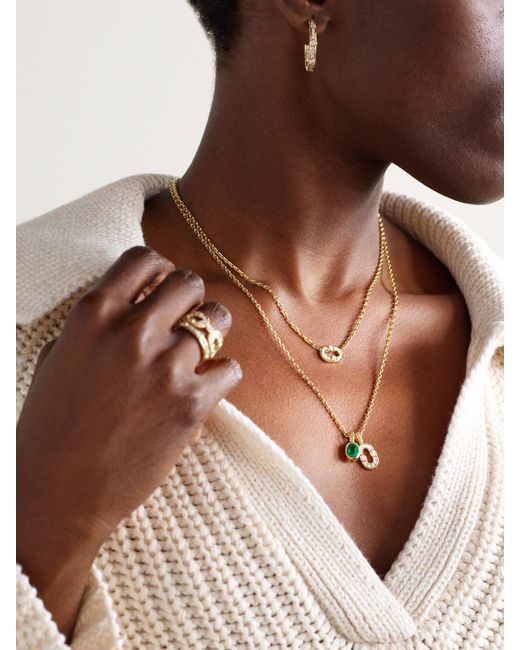 Viltier Natural Magnetic Kette Aus 18 Karat Mit Diamanten