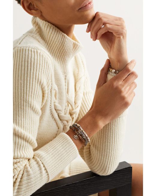 Sydney Evan Natural Evil Eye 14-Karat, Andalusite And Diamond Bracelet