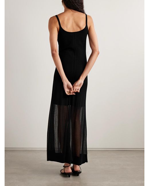 La Ligne Black Tess Maxikleid Aus Einer Baumwollmischung
