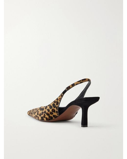 Neous White Moriah 65 Leopard-Print Calf Hair Pumps