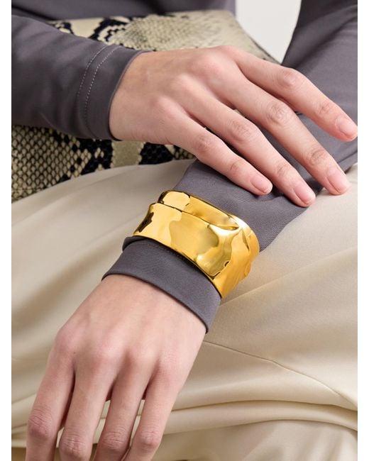 Completedworks Metallic Ridge-Plated Cuff