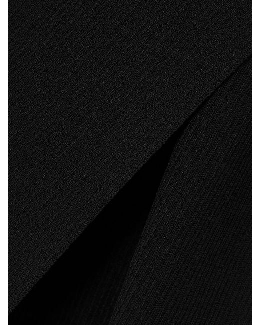 Max Mara Black Leisure Soldino Ribbed-Knit Tank