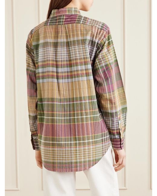 Aimé Leon Dore Gray Checked Cotton Shirt