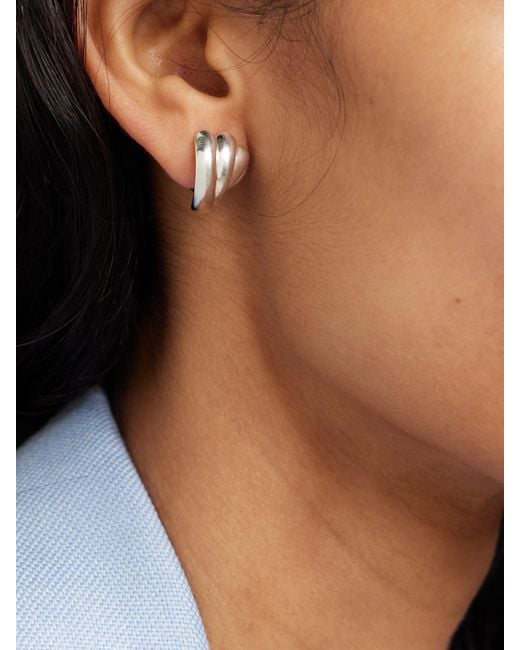 LIE STUDIO White The Magda-Tone Earrings