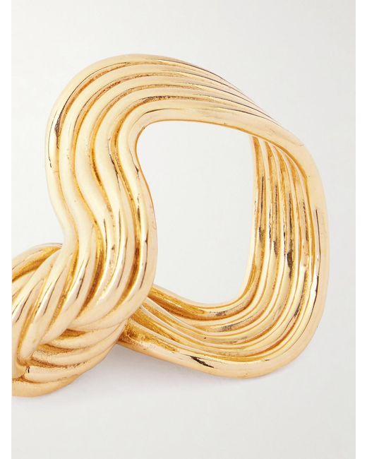 Bottega Veneta Metallic Plated Ring