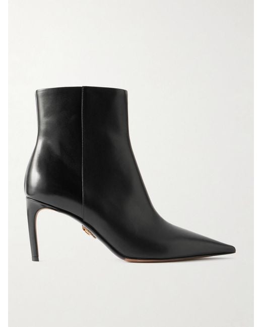 Dolce & Gabbana Black Devotion Leather Ankle Boots