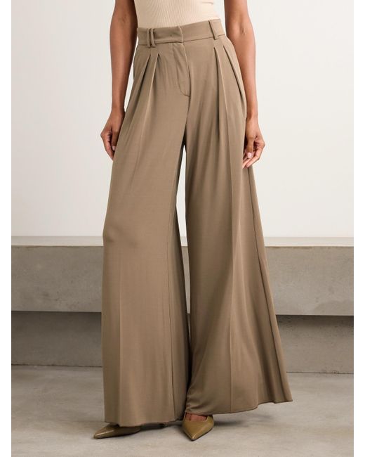Max Mara Natural Palanca Bundfaltenhose Mit Weitem Bein Aus Jersey