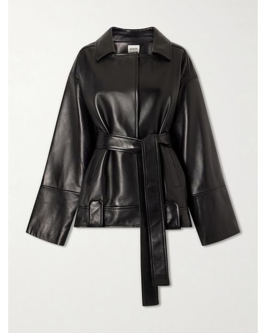 Khaite Black Alder Leather Jacket
