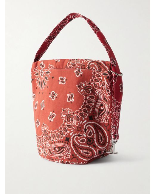 Call it By Your Name Red Sac Seau Printed Cotton Tote