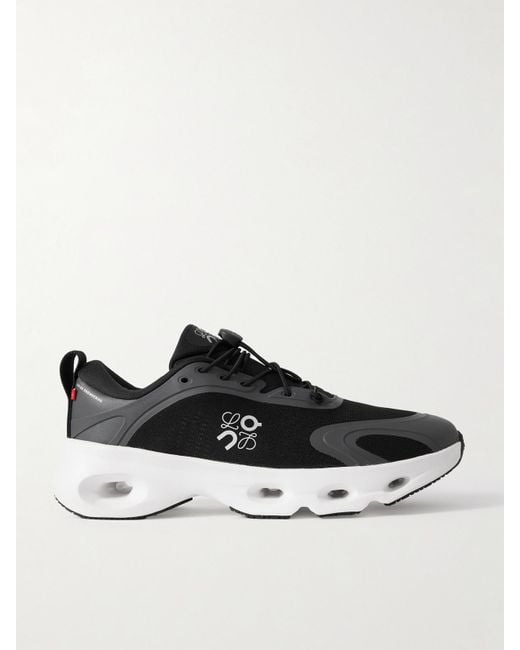 Loewe Black On Cloud Rubber-Trimmed Recycled-Mesh Sneakers