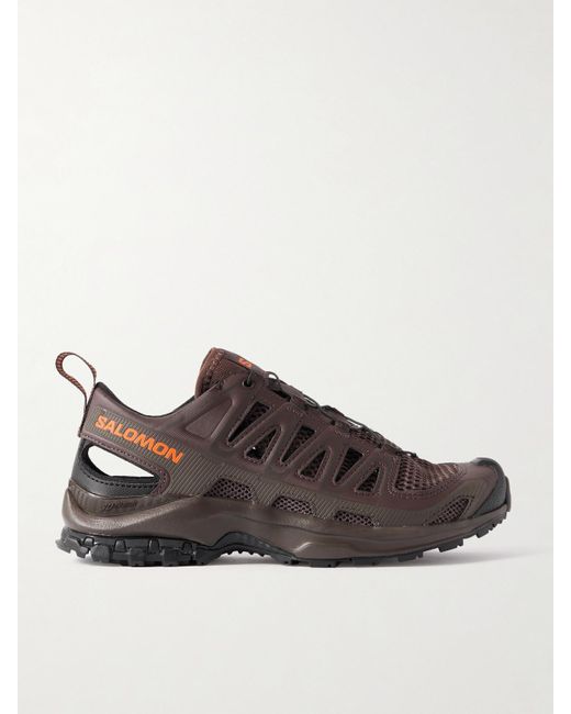 Salomon Brown Xa Pro 3D Amphib Rubber-Trimmed Mesh Sneakers