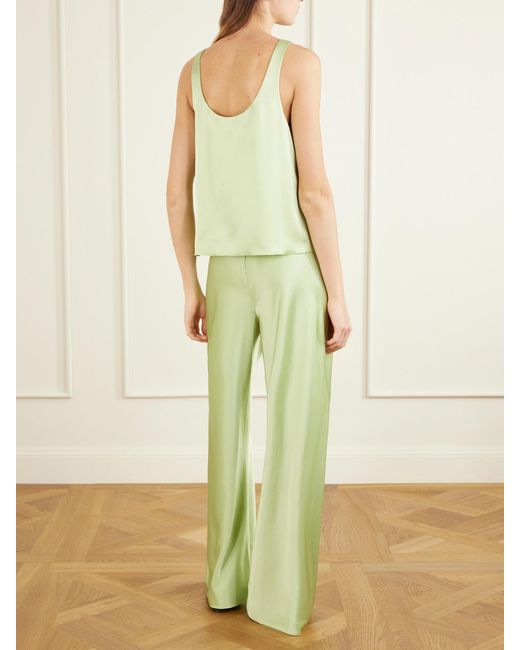 La Ligne Yellow Mabel Satin Tank Top