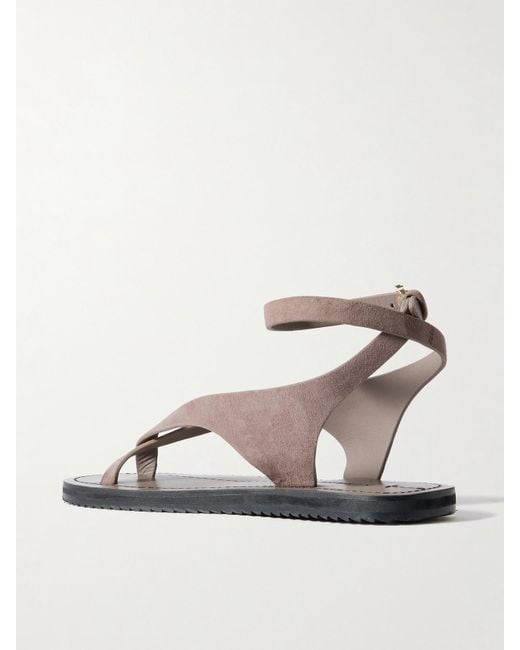 A.Emery Natural Millar Sandalen Aus Veloursleder
