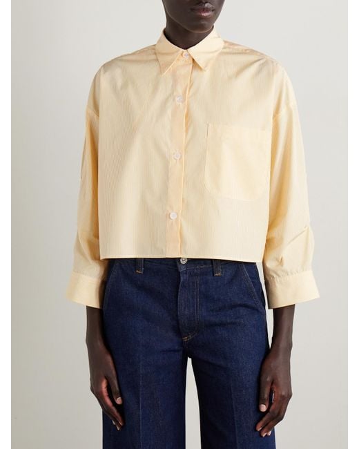 Twp Natural Next Ex Striped Cotton-Poplin Shirt