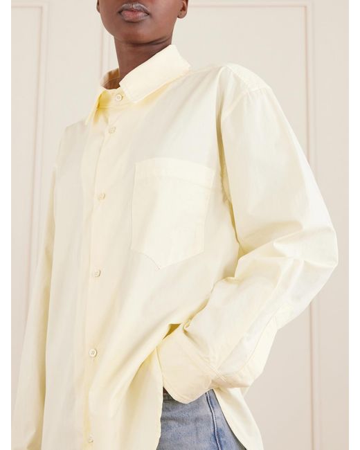 SLVRLAKE Denim Natural Cleo Cotton Shirt