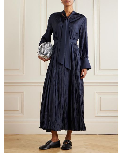 Joseph Blue Lisa Maxikleid Aus Habutai-Seide