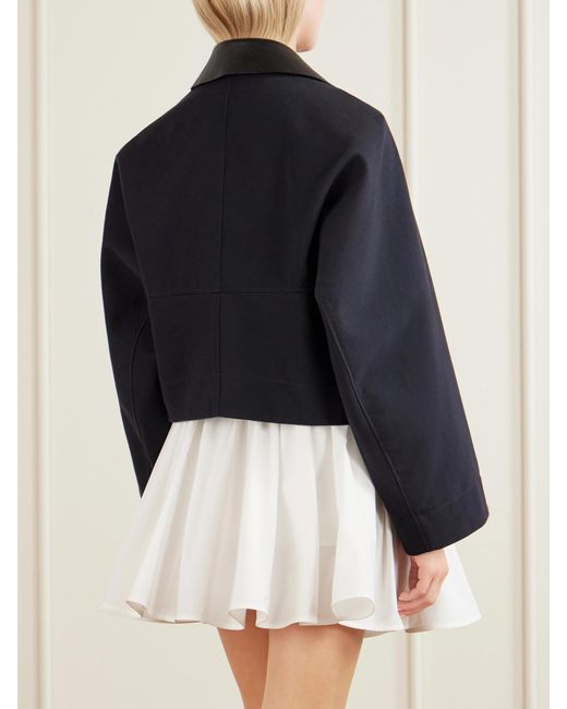 Givenchy Blue Cotton And Wool-Blend Gabardine Jacket