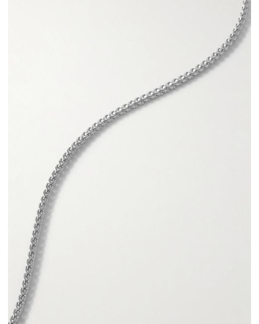 Jacques Marie Mage White Erin Wasson-Plated Tigers Eye Necklace