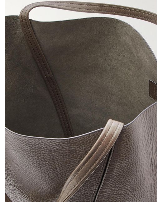 Chloé Natural Spin Embellished Paneled Textured-Leather Tote