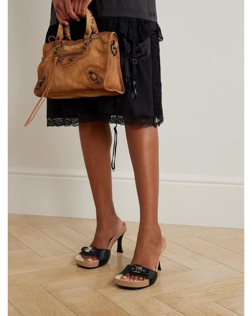 Balenciaga Black X Scholl Sandal