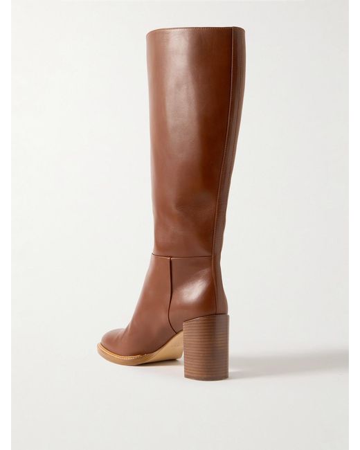Gabriela Hearst Brown Bocca Leather Knee Boots