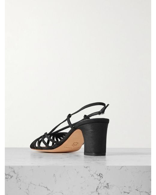Sandales En Moire Priscilla Loeffler Randall en coloris Black